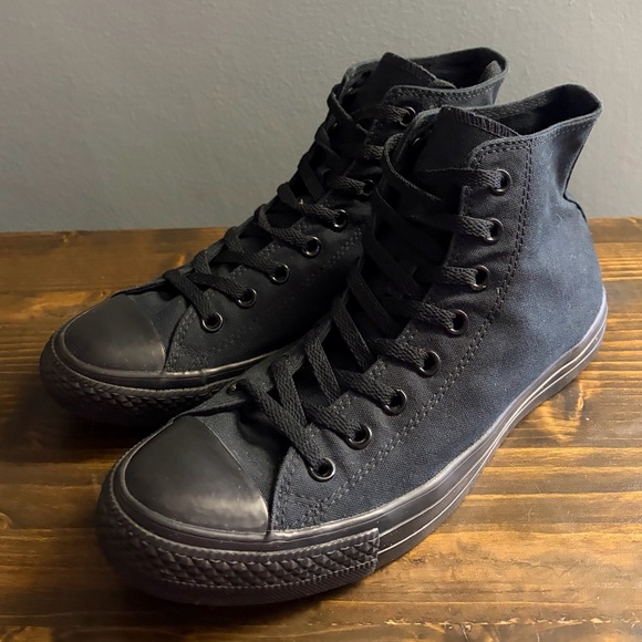 Converse Men's All Star Black High-Top Sneakers Men’s Size 10 Women’s Size 12 - Picture 5 of 15